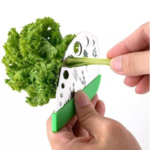 2 in 1 design Curved Edge cucina in acciaio inox strumento per spogliarellista per erbe in foglia - Product Image 5