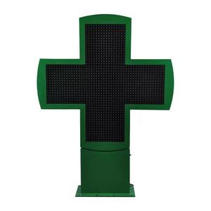 TPDISPLAY P16 Outdoor Green LED Pharmacy Cross <b>Display</b> Farmacia Croce Cruz De Farmacia LED Sign - Product Image 3