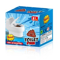 Mini jouet créatif à presser en plastique, farce amusante, pistolet à eau, blague de toilette, jeu de tir de caca, poisson d'avril