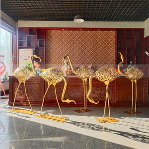 ANW064 Impresionante Escultura Artística de Acero Inoxidable Estilo Art Deco, Diseño Personalizado para Espacios de Lujo - Product Image 5