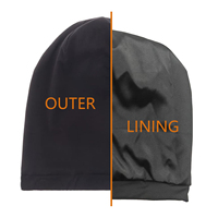 Bonnet de nuit double couche personnalisé avec logo, doublure en satin, bonnet chimio, turban respirant pour homme et femme, soin des cheveux, fabrication OEM