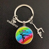 Llavero Metálico Creativo con Temática de Gimnasia, Colgante Metálico para Hombres y Mujeres, Estilo Deportivo, Empaque a Granel