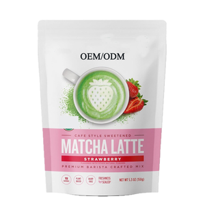 Bebida Instantánea de <span class=keywords><strong>Matcha</strong></span> Latte <span class=keywords><strong>con</strong></span> <span class=keywords><strong>Vainilla</strong></span> en Bolsa de 150g, Suministro de Fábrica - Product Image 2