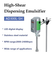 Homogeneizador de Alto Cizallamiento AD300L-H, Disponible al por Mayor y con OEM, 25-13000ml, para Pequeños Lotes de Alimentos, Cosméticos y Productos Químicos, Mezclador de Laboratorio de Acero Inoxidable SS304