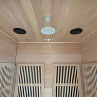 Sauna de Infrarrojos de Madera Sólida con Panel de Control Inteligente, Venta a Precio de Fábrica