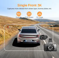 AZDOME XM M17 Pro Car Dashcam 3 pouces IPS Screen Wifi Car Camera Dual Cam 24h Parking Monitor Car Black Box Night Vision