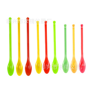 Seeking Excellence Plastic Medicine Spoon 125mm/135mm Double-Ended Lab Use Three Color Design - Product Image 4