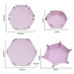 PU Leather Hexagon Folding Nail Storage <b>Box</b> Nail Charms Rhinestone Diamond Jewelry Organizer Case for Beauty Salon <b>Tools</b> - Product Image 6