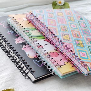 Xoắn ốc máy tính xách tay Bìa mềm Tạp Chí Truyền Cảm Hứng tin nhắn A5 lót PU Bìa máy tính xách tay Tạp Chí - Product Image 2