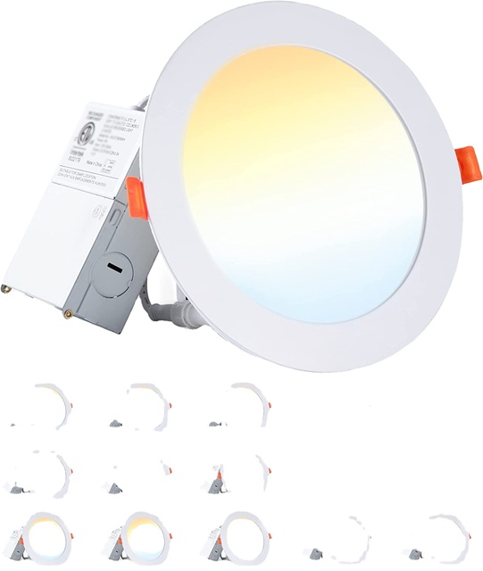 Banqcn Ip65 Multi-Color Temperature LED Downlight Smart APP Control Dimmable RGBW Recessed Ceiling Light for Hotel Home Theater