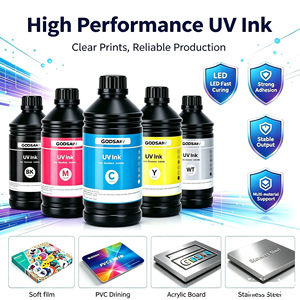 1L Lus-120 Lus170 Lus 170 200 Lus-210 Lf200 Lh 100 Clear LED Curable UV <b>Ink</b> for Mimaki Ucjv150-160 3042 Ujf-3042 Jfx200 2513 - Product Image 1