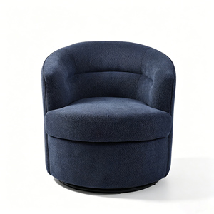 <span class=keywords><strong>Fauteuil</strong></span> Pivotant CARLFORD 360° en Tissu, Canapé d'Hôtel Rotatif pour Salon et Chambre, Décoration Douce de Table Basse - Product Image 2