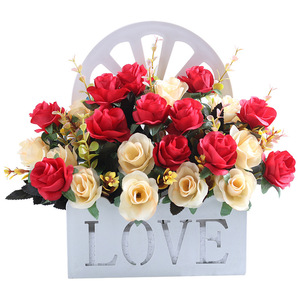 ช่อดอกกุหลาบประดิษฐ์ในกล่องรัก สำหรับตกแต่งบ้าน - Product Image 5
