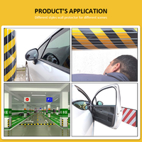 Autocollant de sécurité pour stationnement, protecteur mural réfléchissant en mousse pour coin de mur, protection de porte de voiture