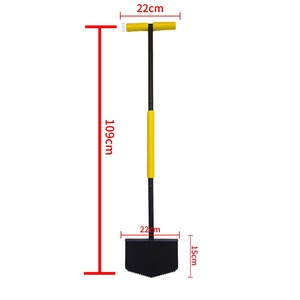 Pala de Corte Manual con Borde Dentado, Mango en Forma de T, Diseño de Media Luna, Hoja de 22 CM, Garantía de 3 Años - Modelo D para Bordear Césped y Caminos - Product Image 4