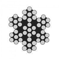 Câble en acier inoxydable de qualité marine 7x7 pour l'agencement architectural, les lignes de protection et les applications de sécurité polyvalentes