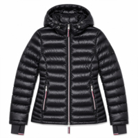 Damen Leichtgewichtige Packbare Daunenjacke mit Kapuze Gesteppte Schwarze Winter Warme Reisejacke Großhandel