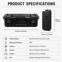 Étui de protection tout-en-un professionnel Starlink Gen 3/Gen 2, étanche à la poussière et à l'eau IP67, design ergonomique pour l'internet satellite