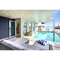 Vente en gros à bas prix d'un cadre en acier léger bien conçu villa aux normes australiennes maison préfabriquée villa modulaire de luxe à vendre