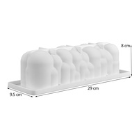 Vente en gros de moules à gâteaux en silicone rectangulaires avec nuages doux pour mousse à gâteau