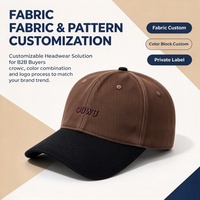 Casquette de baseball 6 panneaux color block, sport décontracté, logo brodé, boucle métallique, unisexe, multi-usages, vente en gros
