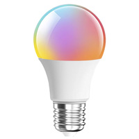Ampoule LED Intelligente Économe en Énergie RGB Globe 9W Télécommandée à Changement de Couleur 2700K Blanc Chaud Lumière d'Ambiance IP65