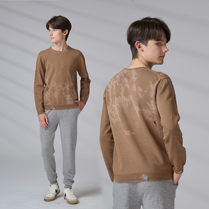 Custom ODM 100% Cotton Hip Hop Style Streetwear Knitwear Crew Neck Men <b>Pullover</b> <b>Sweater</b> - Product Image 1