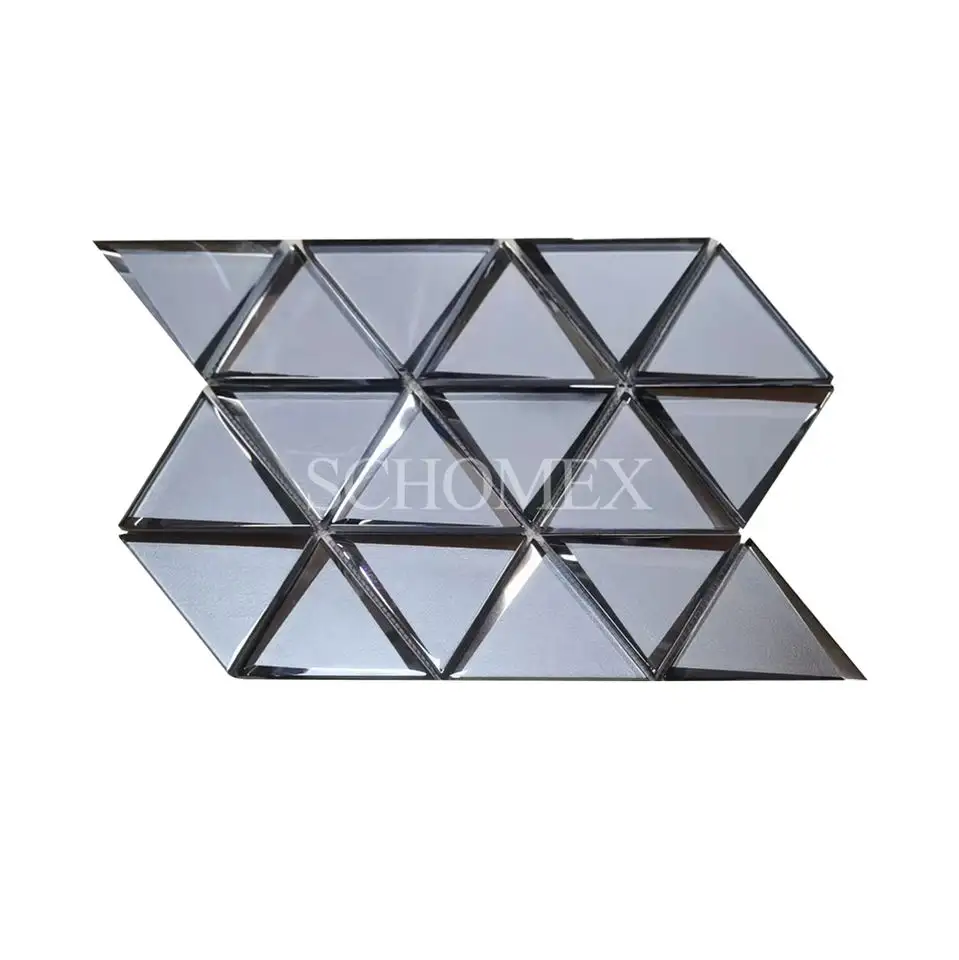 Shemex — carreaux de mosaïque en verre pour salle de bain, Triangle carré, miroir pour dosseret, vente en gros