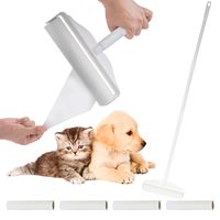 Große Fussel rollen Tierhaar Extra klebrige Bürste Boden Katze Hund Haarentferner Wäsche Kleidung Teppich möbel