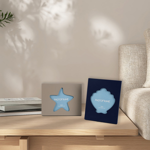Mùa hè bãi biển theo chủ đề 4x4inch MDF Starfish Shaped khung ảnh cho nhà cà phê trang trí cửa hàng - Product Image 3