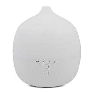 Diffuseur d'arômes blanc 300 ml, humidificateur ultrasonique pour la maison et la chambre à coucher avec fonction minuterie - Product Image 1