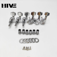 High-quality Bakelite Guitar Threaded Model Fully Enclosed Self-locking String Knob Long Nail Guitar String Tuning Pegs