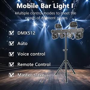 Xách tay biểu diễn thanh 2x30W RGBW bướm Strobe mệnh di chuyển đầu có thể tháo rời thanh ánh sáng Disco DJ Đảng ánh sáng sân khấu với t Bar đứng - Product Image 2