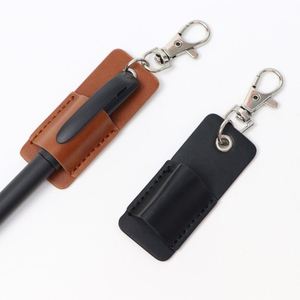 Portaplumas de Cuero PU, Soporte para Lápices, Clip para Colgar, Cordón Portátil para Bolígrafos - Product Image 1