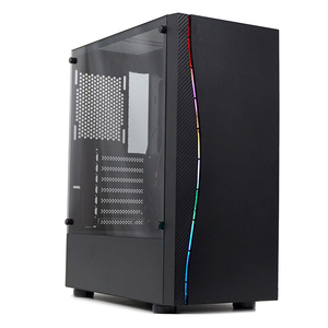 Panneau avant rvb gamer cabinet pc tour cas jeu Micro Atx boîtier d'ordinateur jeu - Product Image 5