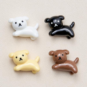 Nouveauté JC : Breloques en résine pour chien, forme irrégulière, quatre couleurs, mignonnes, pour DIY, pinces à cheveux, petits accessoires, coque de téléphone - Product Image 4