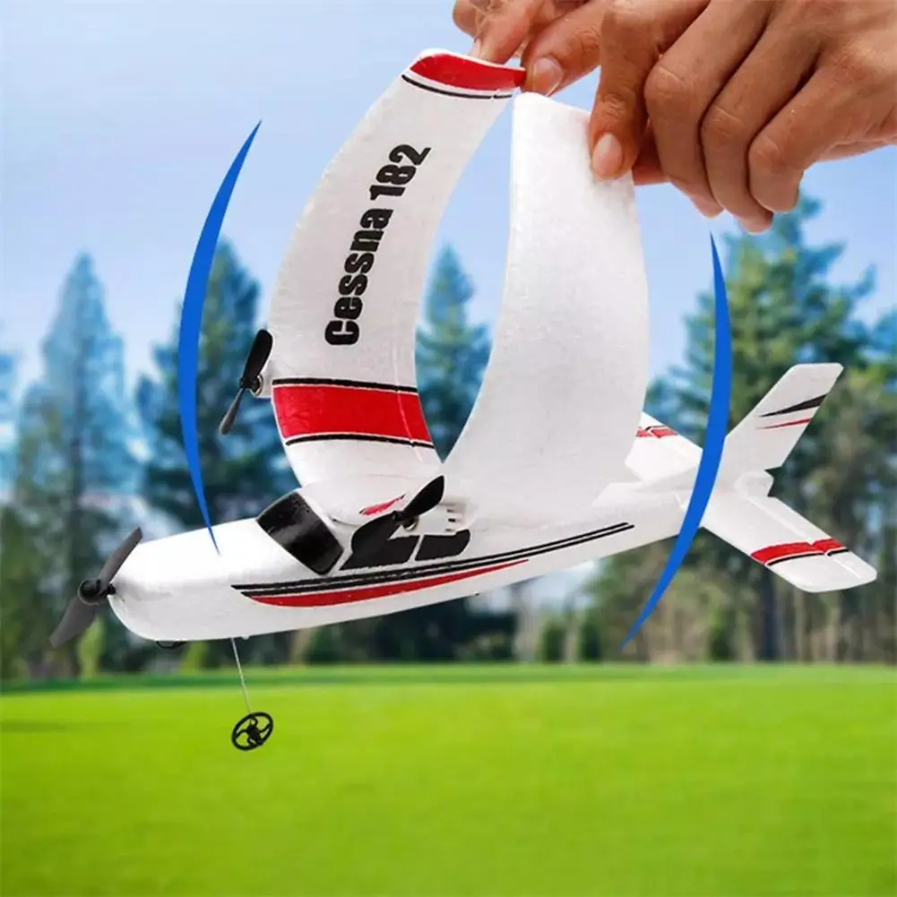 2022 Hot DIY FX-801 RC Plane Toy EPP Craft Foam Electric Outdoor Remote Control Glider Airplane DIY Fixed Wing Aircraft