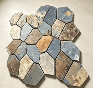 Carrelage en ardoise gris argenté naturel veiné de bois, finition mate, pour revêtement mural, revêtement de sol, pavage extérieur et intérieur, durable - Product Image 4