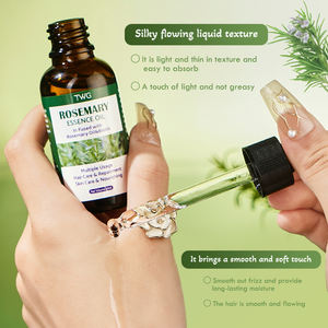 TWG Venta al por mayor Todo en 1 Aceite de esencia de romero y biotina Cuidado DE LA PIEL Suero de aceite facial hidratante nutritivo Suero facial de aceite de Romero - Product Image 6