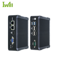 Mini PC Industrial sin Ventilador de Bajo Precio, J1900 Quad Core, Doble Lan, VGA HD, Integrado para Linux