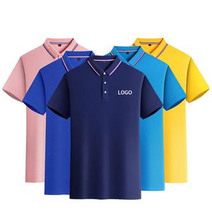 Polos de Hombre de Alta Calidad 100% Poliéster de Secado Rápido con Logotipo Personalizado Bordado, Camiseta Polo de Golf Lisa para Hombre - Product Image 1