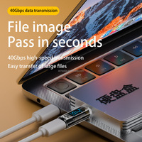 Adaptateur pour écran LED intelligent 40Gbps 140W USB4.0 Type-C USB-C extension USB-C courant tension surveillance testeur adaptateurs connecteurs