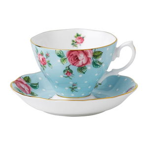 <span class=keywords><strong>Tazze</strong></span> <span class=keywords><strong>da</strong></span> tè e piattini rotondi bianchi all'ingrosso personalizzati di alta qualità in ceramica Peony coffee teacups e piattini - Product Image 3