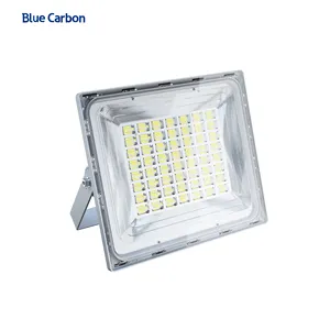 Luz de inundación solar de carbono azul con control remoto 10 años de garantía 38W 50W 80W 120W