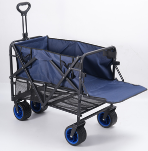 Çin üretici büyük kapasiteli açık kamp Net katlanır vagon ile çift katlı arabası - Product Image 1