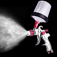 Пневматический краскопульт TGS HVLP промышленного класса с одноразовым внутренним контейнером 600/800 мл, сменный, для покраски кузова автомобиля