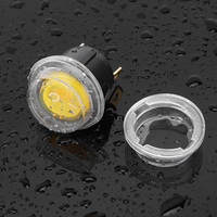 Tapa impermeable para interruptor basculante redondo KCD1 de 23mm, superficie plana, cubierta de PVC transparente para protección de interruptor de encendido y apagado