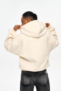 Sudadera con capucha corta personalizada DiFan, estilo oversize, 500 g/m², con estampado puff, de felpa francesa, capucha <span class=keywords><strong>grande</strong></span>, peso pesado - Product Image 6