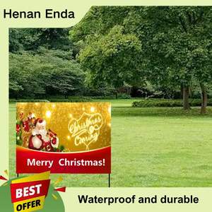 Segni all'ingrosso del cortile di plastica dei rifiuti 18x24 con segni di prato del cortile di h-stakes - Product Image 2