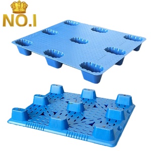 พาเลทพลาสติกแบบยุโรป 4 ทิศทาง ขนาด 1100x1100 มม. หนึ่งด้าน รับน้ำหนักได้ 2 ตัน (แบบไดนามิก) และ 3 ตัน (แบบคงที่) สีฟ้า ยี่ห้อ Shunlu - Product Image 1